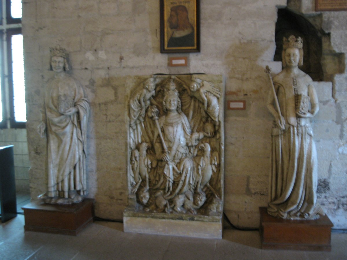 Pictures of art from inside the Papal Palace at Avignon