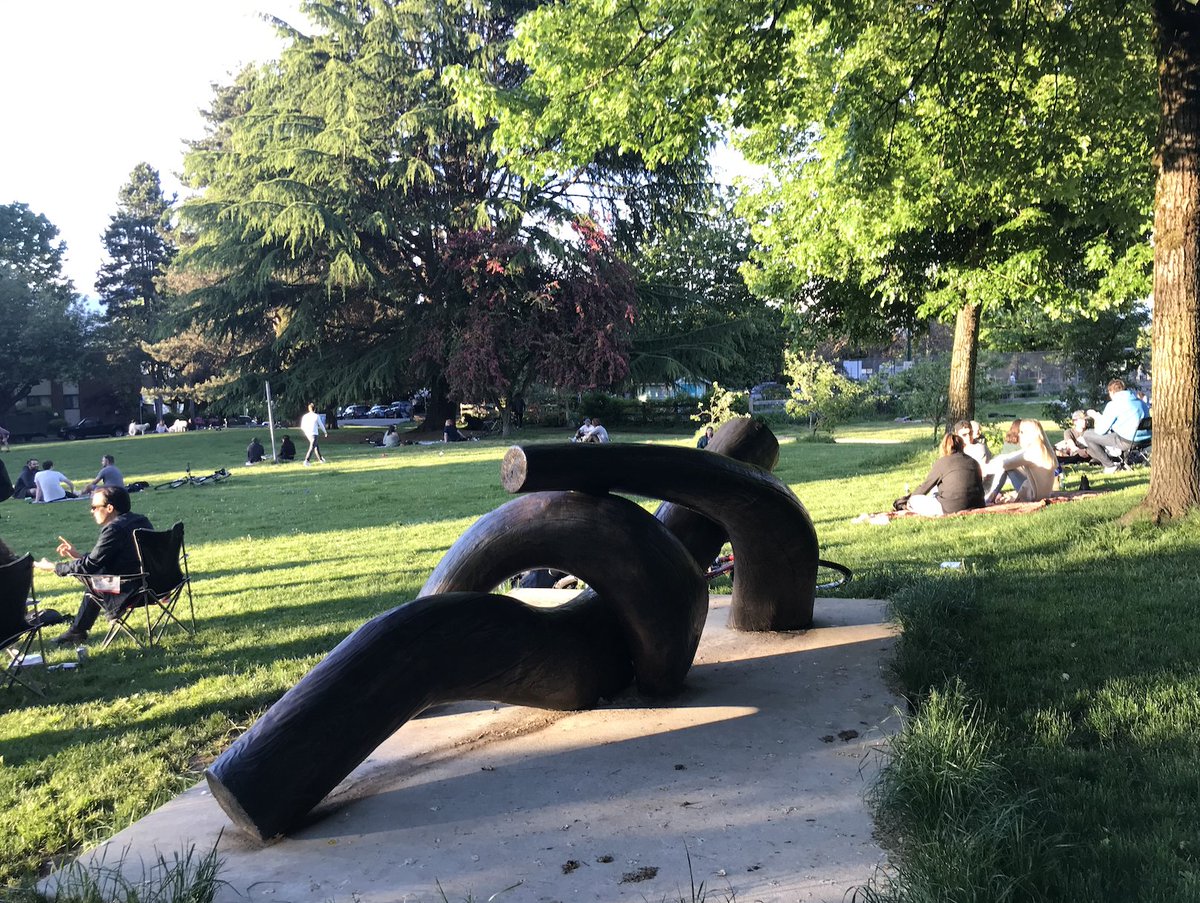 6. DUDE CHILLING PARK - Yeah, it's a fun sign, statue, and story to tell outsiders- But otherwise, it's a big piece of flat land that works for Millennials drinking and dogs running, and little else- The playground is VERY sad- The grass is not great- o v e r r a t e d