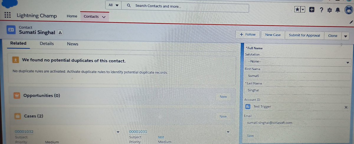 ShonaSinghal's tweet photo. Finally assignments completed #SalesforceShe4Her #LightningChamp by @pritamsfdc #TrailblazerCommunity #trailblazer @karunatayal03 #HappyWeekendLearning @NarulaSurbhi https://t.co/wfLunsACEo