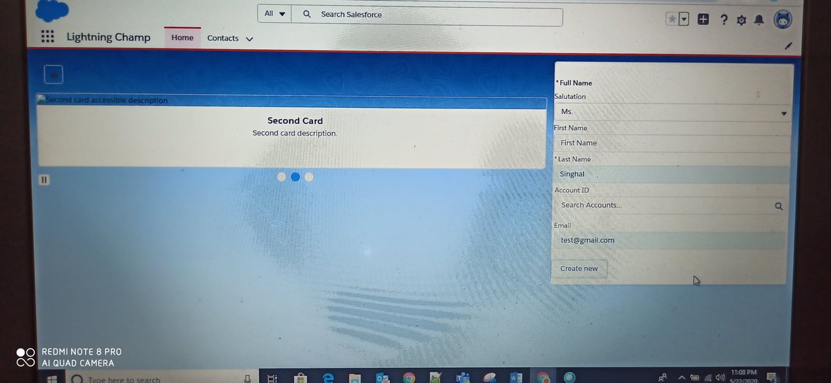 ShonaSinghal's tweet photo. Finally assignments completed #SalesforceShe4Her #LightningChamp by @pritamsfdc #TrailblazerCommunity #trailblazer @karunatayal03 #HappyWeekendLearning @NarulaSurbhi https://t.co/wfLunsACEo