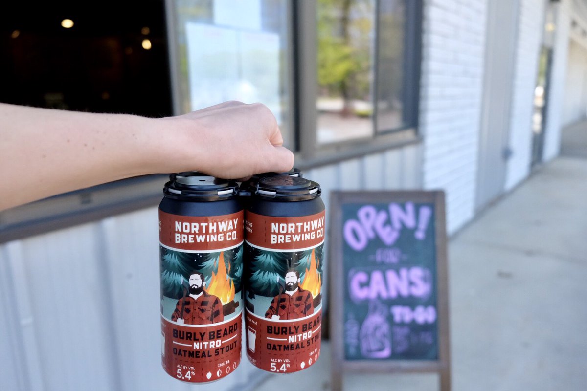 This weekend may be the unofficial start of summer, but that doesn’t mean we have to stop drinking stouts. Fresh cans of our Burly Beard Nitro Oatmeal Stout hit our Taproom today.

Our takeout window is open Thurs-Sat from 1-7 for cans, growler fills, &amp; kegs to-go.