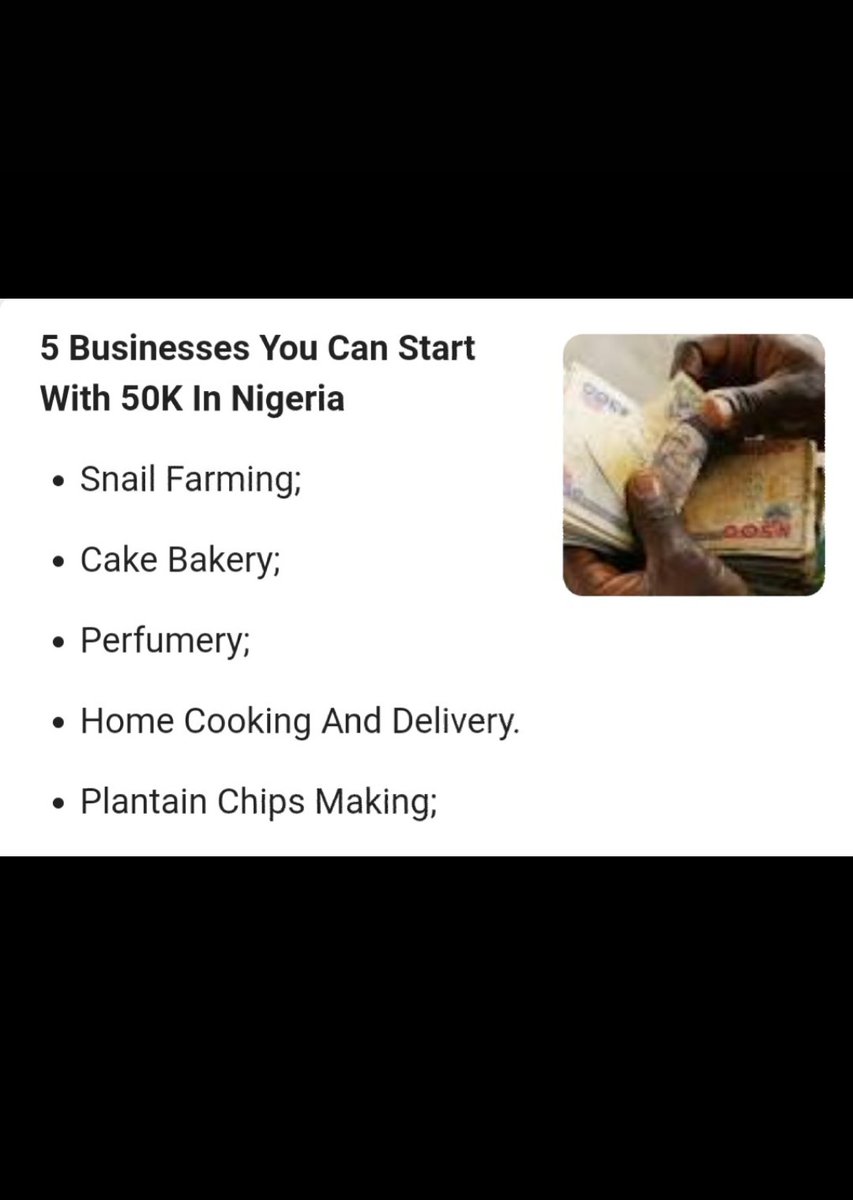 solobin3's tweet image. Businesses you can start with #50,000.00 in Nigeria..