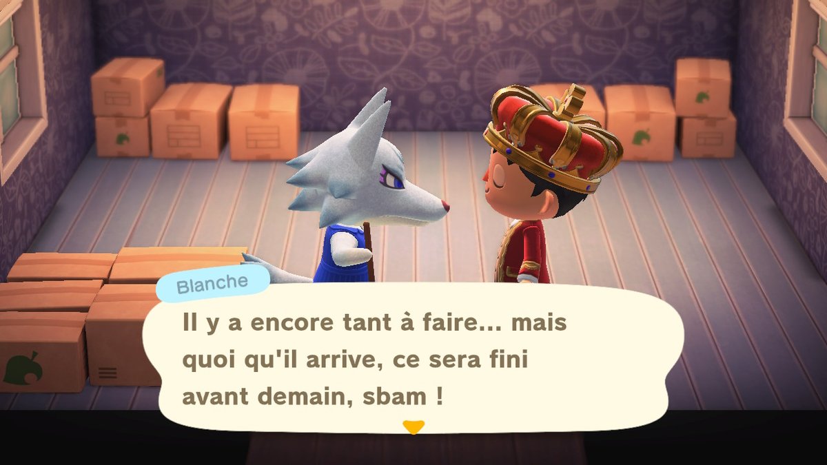 Katchoux1's tweet photo. Aujourd'hui, Blanche s'installe parmi nous. #AnimalCrossing #ACNH #NintendoSwitch https://t.co/viy82XyQCE