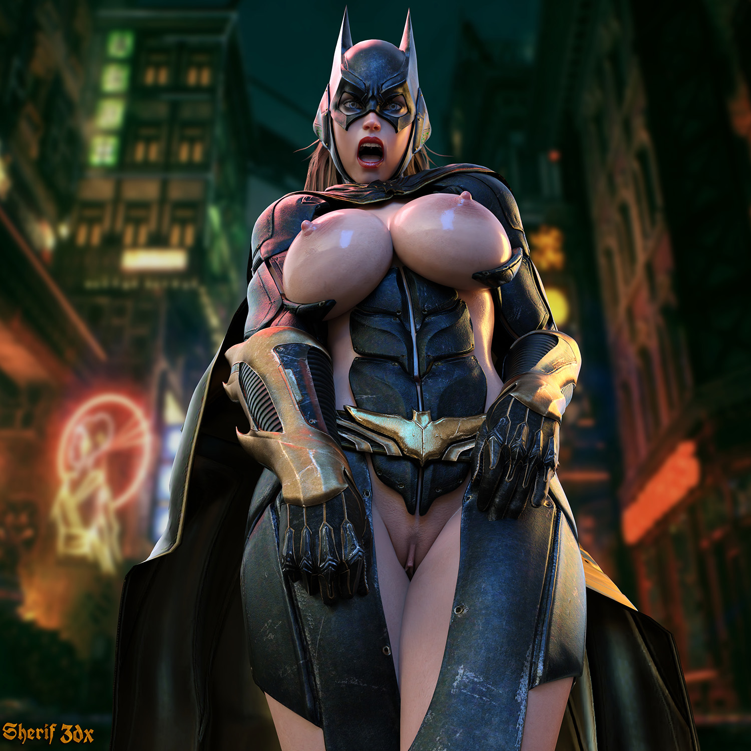 BatGirl - Naked Suit. 
