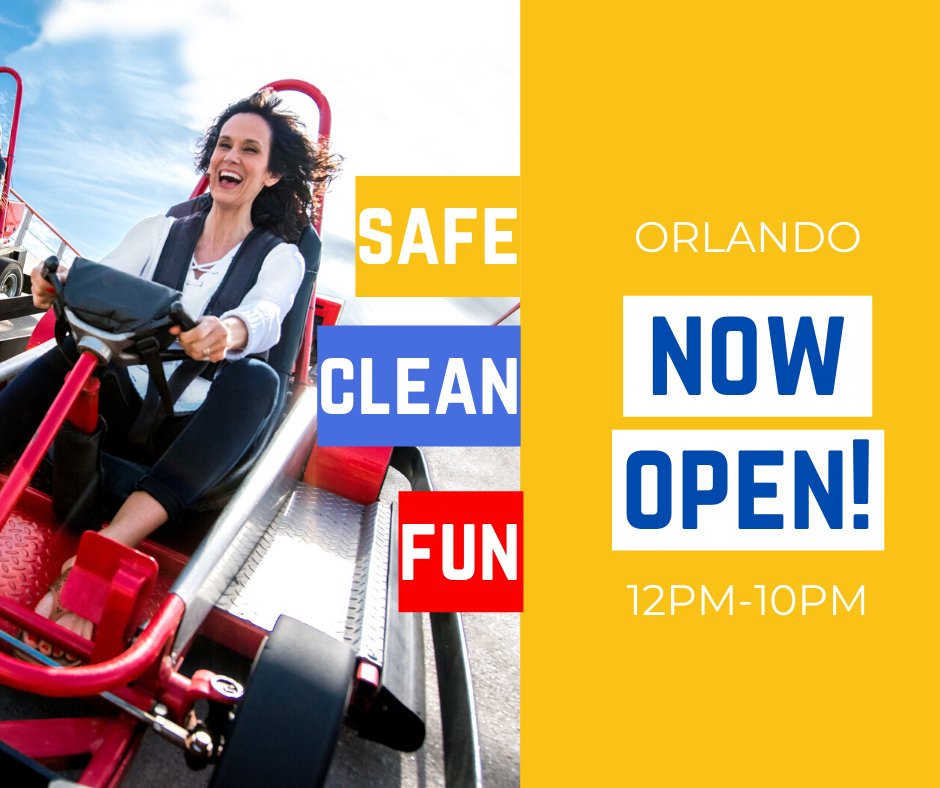 FunSpotAmerica's tweet image. ***DRUM ROLL!!!***
Fun Spot America Orlando will be opening at 2PM until 10PM today!🎉

Starting tomorrow, May 23rd, park hours for Orlando will be 12PM-10PM until further notice.

We will keep you updated on the reopening of our Kissimmee park!
