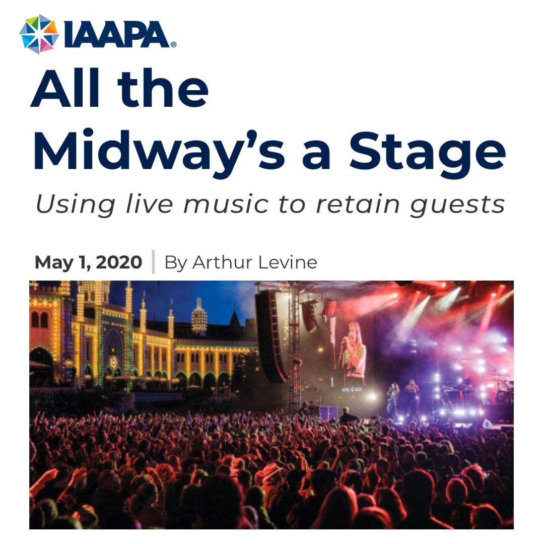 IAAPA’s Funworld Magazine interviews @michaelwindish about outdoor entertainment, music and midways!  This 5-min read dives into the process and planning at some of the world’s most iconic parks.
#windishmusic #iaapa #funworld
iaapa.org/all-midways-st…