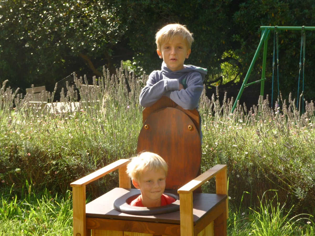 #flashbackfriday In 2016 the kids made an interesting choice during a game of hide and seek. #compostloo #sustanability #community #cooperative