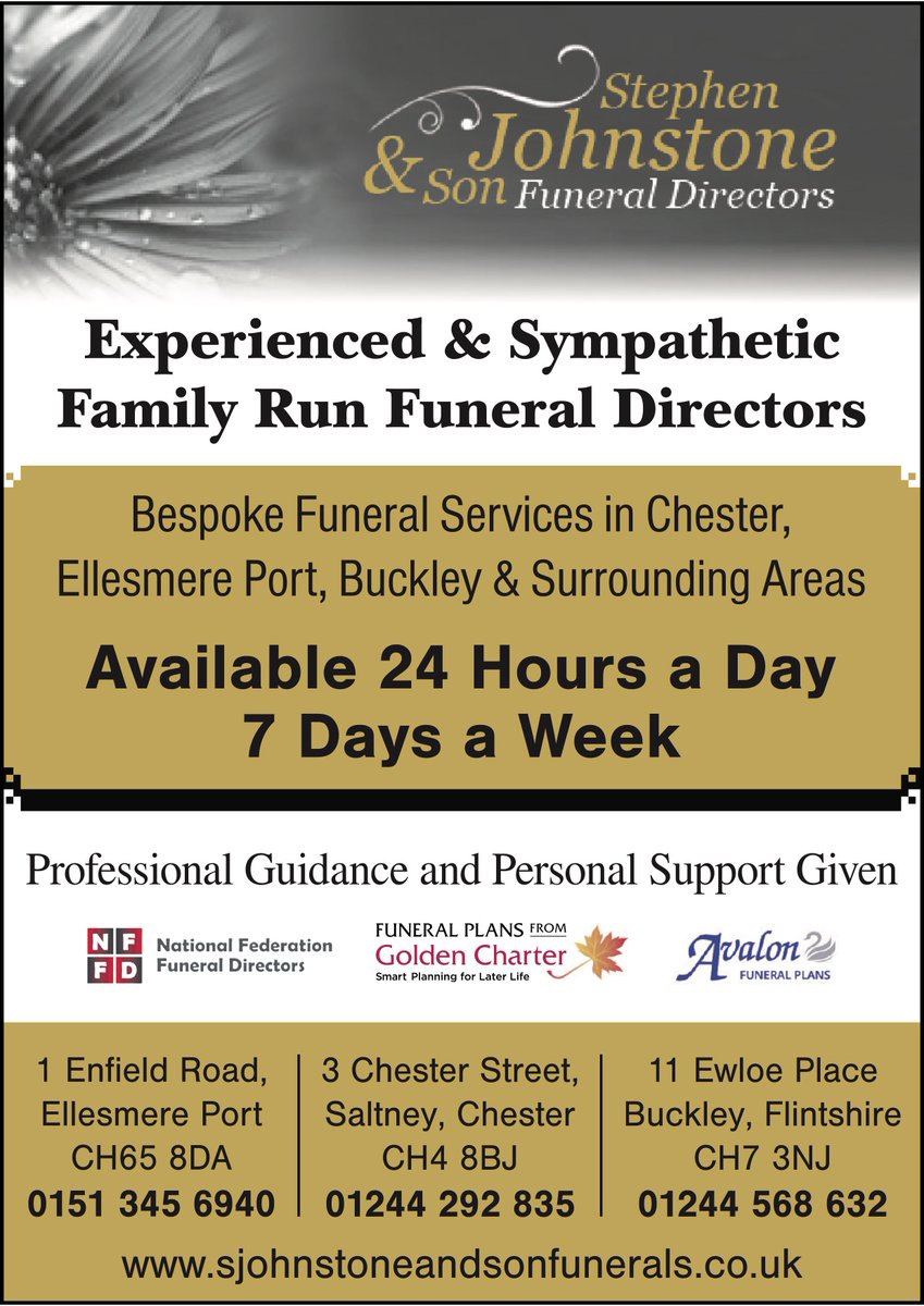 Stephen Johnstone & Son Funeral Directors (@chesterfunerals) on Twitter photo 