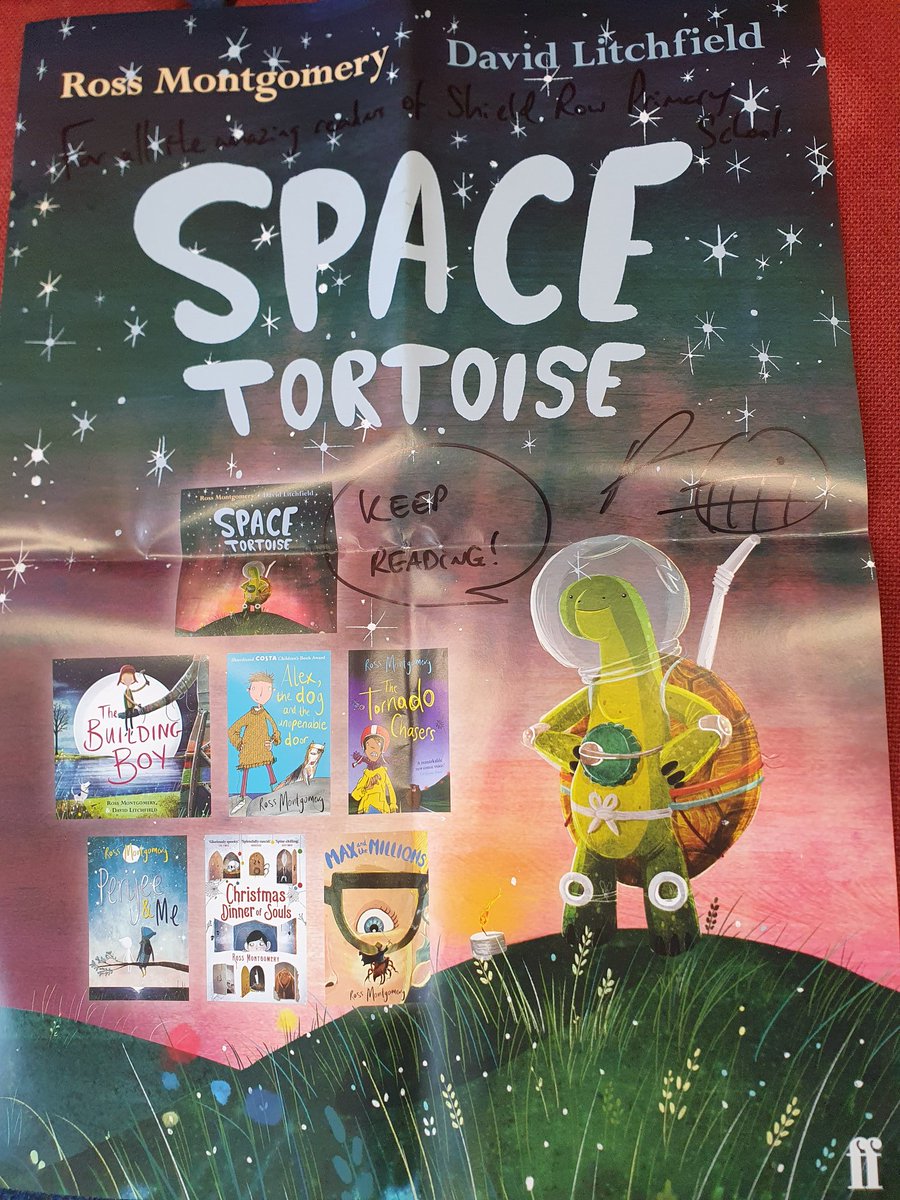 shieldrowschool's tweet image. Love our new signed posters off @mossmontmomery. Will look fab in our library. Thank you so much 😊