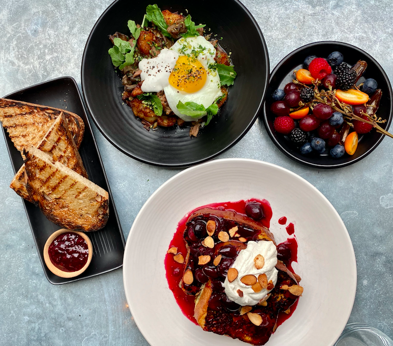 Our #Brunch menu is up &amp; we are taking #Preorders for #PickUp &amp; #Delivery Saturday + Sunday from 11a-3p. Menu selections include our Brisket Hash with yukon gold potatoes, fried eggs, gremolata Full menu at tavernla.com #weekendbrunch #tavern #brentwood #takeout