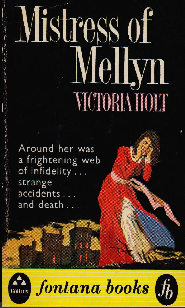 Then in 1960 Mistress of Mellyn, by unknown author Victoria Holt, became an overnight publishing success. The story echoed both Rebecca and Jane Eyre: a governess takes a job in a foreboding Cornish mansion which is haunted by the dead wife of her mysterious employer.