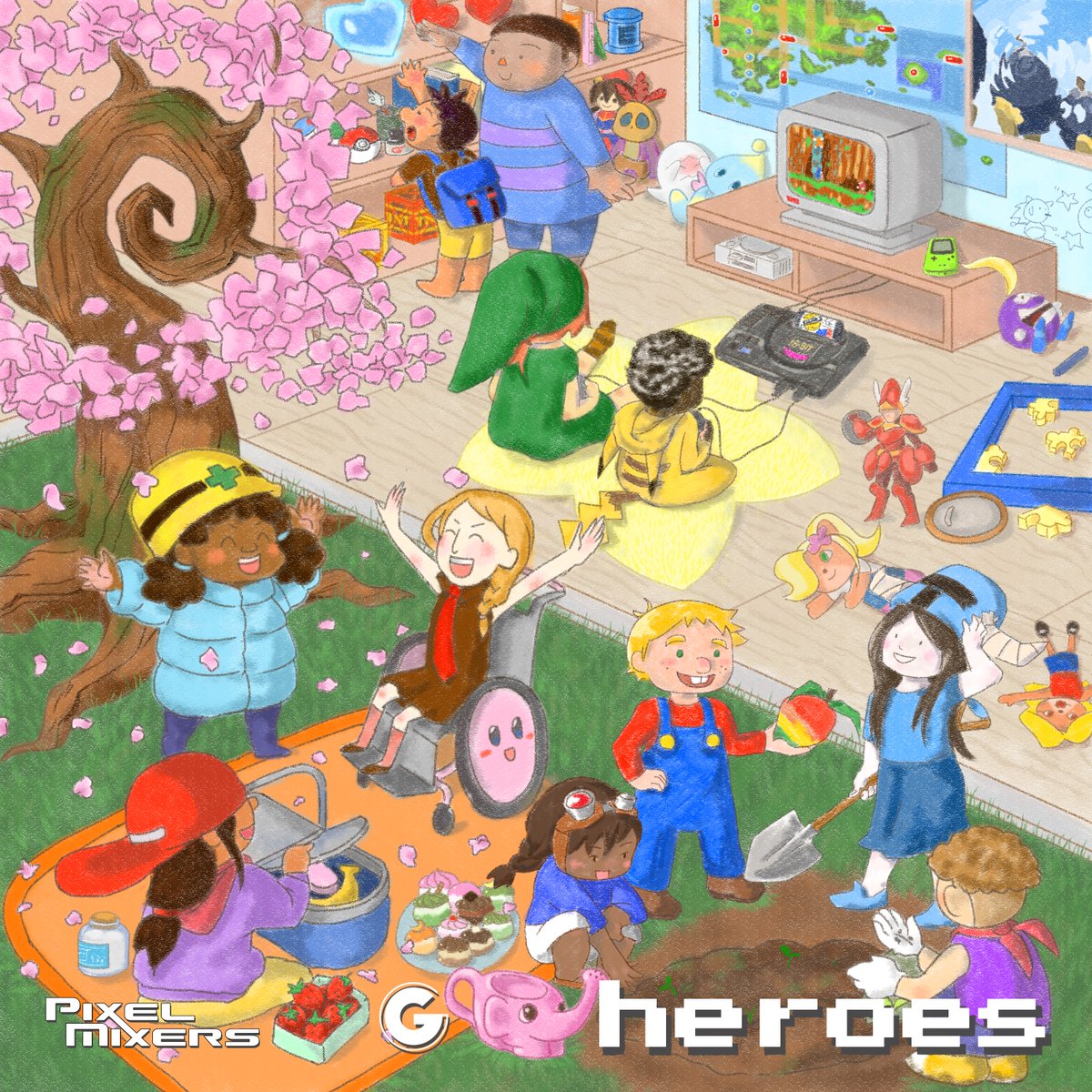 GameGrooves's tweet photo. GameGrooves and @Pixel_Mixers are proud to present "Heroes", a 15-track album #VGM cover album benefiting @CPCharity!

https://t.co/YkM4GzYRX0 https://t.co/te4rg4ZCZl