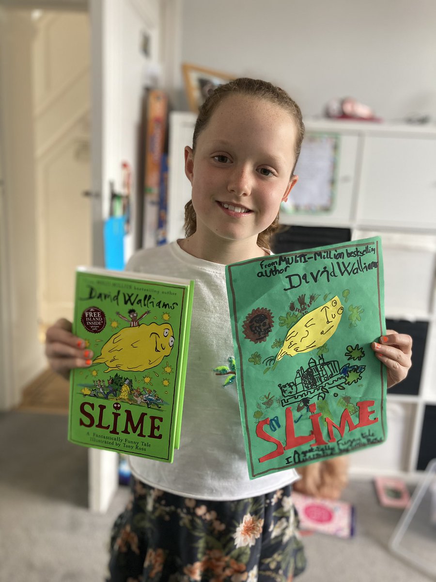 Sears77's tweet photo. @Acreheads7ST @davidwalliams @Smeaton2019 Charlotteโs favourite book Slime! #taskmaster #smilertasks https://t.co/1KcqAo4rez
