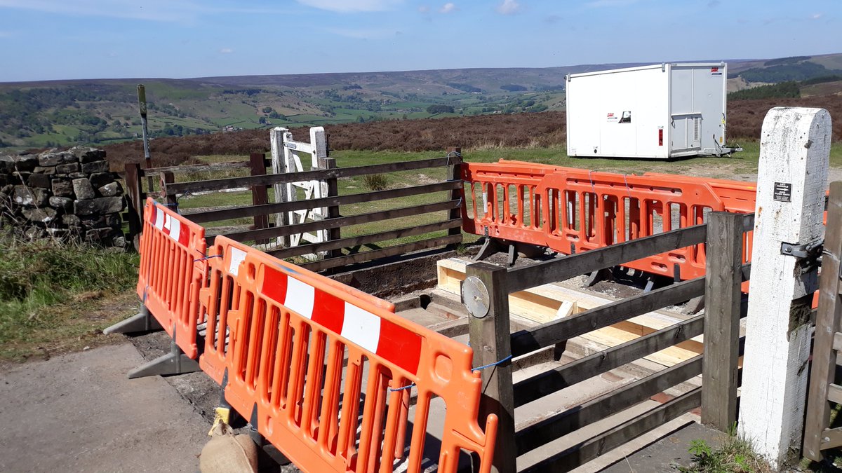 Ringway_NY's tweet photo. Our #HighwaysHeroes are carrying out an #essential cattle grid replacement at Rosedale, in the beautiful surroundings of the #NorthYorkshire Moors. We are proud to keep our communities’ roads moving #KeyWorkers @northyorkscc https://t.co/QvMX5a79EA