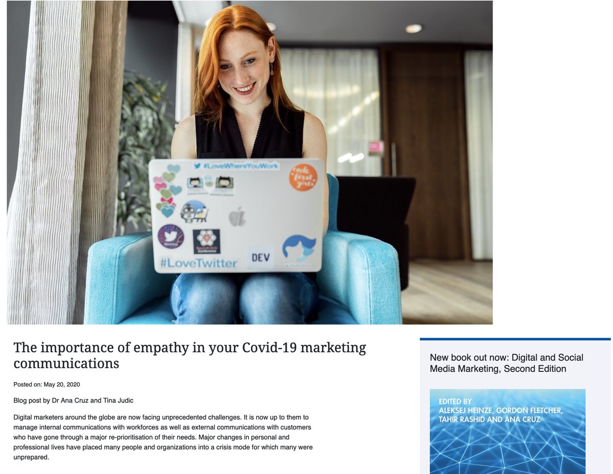 The importance of empathy in your Covid-19 #marketing #communications via <a href="/tinajudic/">Tina Judic</a>
<a href="/Found_Online/">Found</a> and Ana Cruz 

bit.ly/3ecK4Vs

#passion4digital #marketingforthenow #MarketingDigital @Routledge_Econ