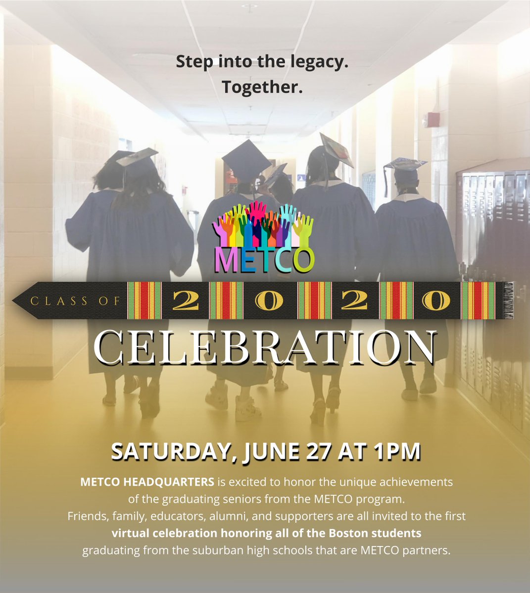 NatickMETCO's tweet photo. Join @METCOIncHq, @MetcoDirectors  and friends to celebrate METCO graduates across the commonwealth. https://t.co/AEEUwZ8VMN