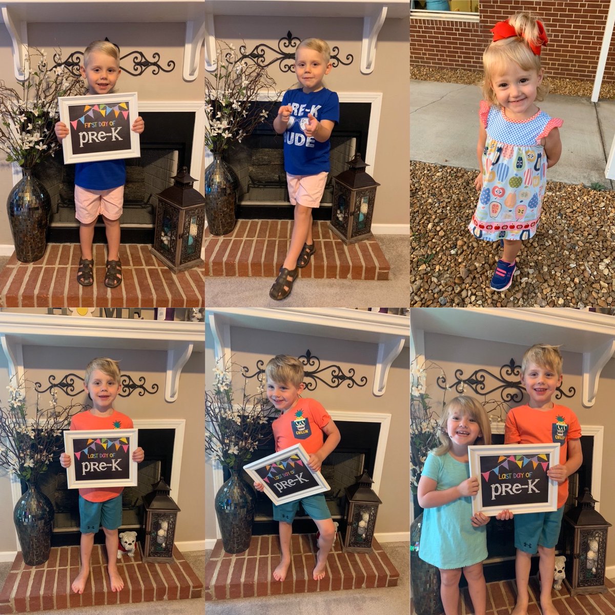 Hudson’s official first and last day of Pre-K pics! I can’t believe how much he and Hensley have grown. We will miss our amazing GLES Pre-K teachers, but we know they have prepared us for a wonderful year ahead in Kindergarten! Hensley’s not far behind! @MaryAlcornGLES <a href="/jebarp/">Jeb Arp</a>