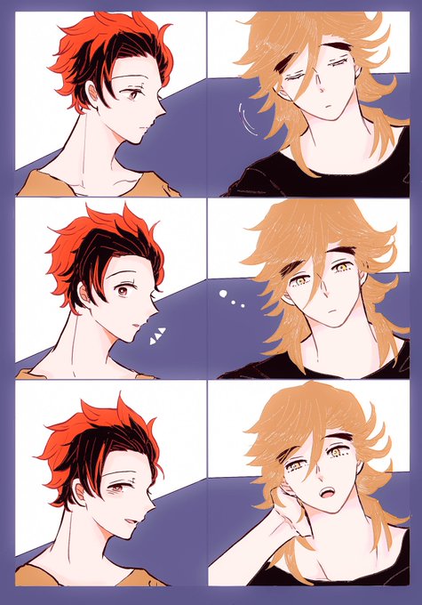 窓さんがTwitterに投稿した童磨(鬼滅の刃)のイラスト。