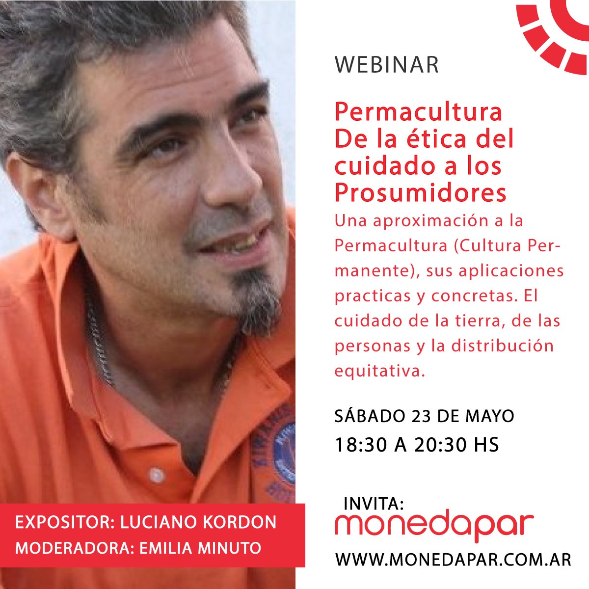 nodoboedo's tweet photo. Mañana (23/5) tenemos nuestro Webinar de Permacultura a las 18:30hs!

Si queres participar tenes que enviar un correo a comunicacion@monedapar.com.ar
Te esperamos!! https://t.co/Gi7LvlORPw
