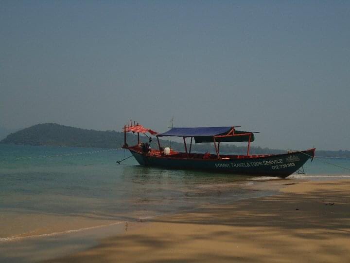 Okay now we’re going down to the coast. The beach resorts on the mainland are not my favourite — this is Otres beach, which was the best, I thought, but where you really want to be is the islands