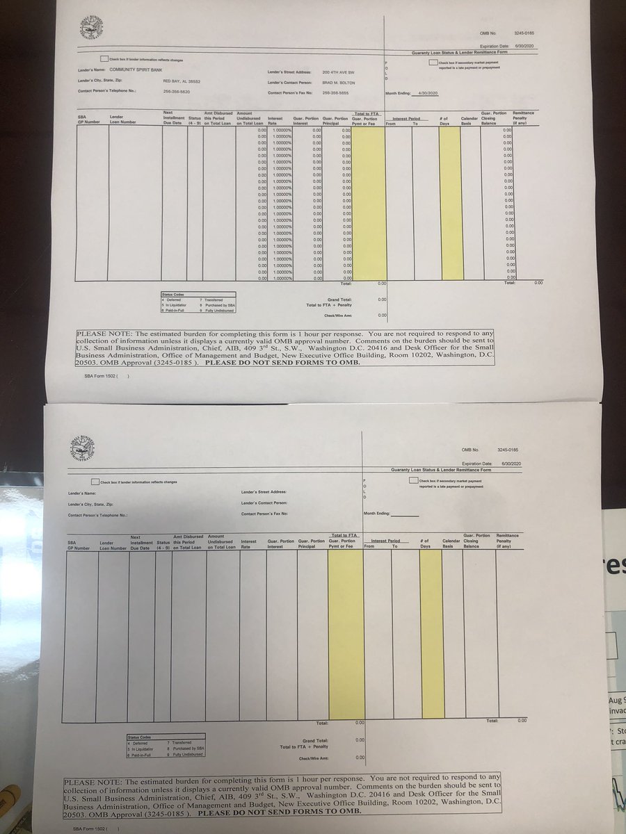 BradMBolton's tweet photo. @SBAgov #phantomform1502 actually did exist! In fact the delay of #PPP1502 is even more confusing as in my eyes (see below comparison of old and new form) it’s identical to the normal 1502 form!
So if that is the case why have we been waiting for so long for “new guidance”!?? https://t.co/icLaW0RJ3w