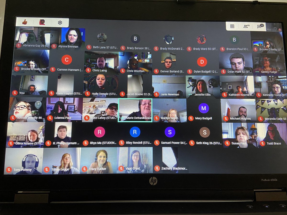 All smiles as we start a virtual graduation ceremony for <a href="/BurkeAcademy/">Leo Burke Academy</a>’s class of 2020. Making it work during these unusual times! Congrats to all! <a href="/NLESDCA/">NLESD</a> #nlschools #covidnfld