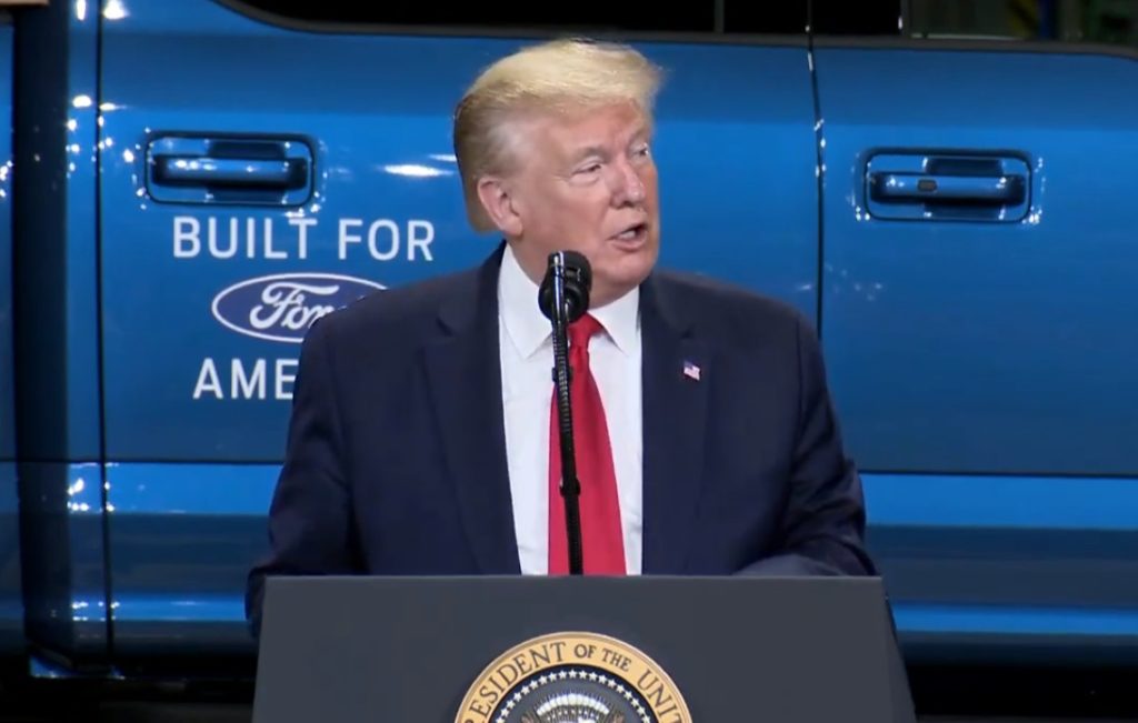 Again, Trump went into a Ford plant and talked about Henry Ford's "good blood" and "good bloodlines." This is a direct reference to the concept that talent and worthiness are inherited and genetic, a cornerstone of fascistic philosophy.3/