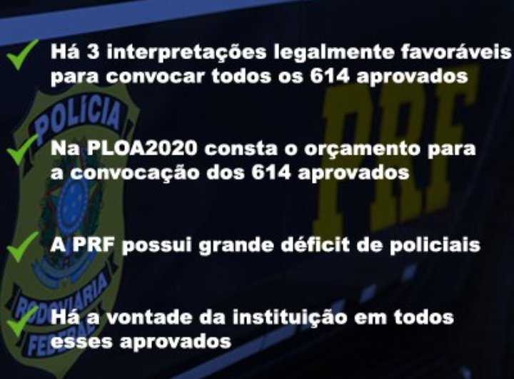 PedroVidigal5's tweet photo. @2019Prf @jairbolsonaro @jorgeofco Senhor ministro @jorgeofco a contratação dos. 614 aprovados PRF 2019 não há empecilho algum, pois há interesse por parte da instituição além de previsão orçamentária para a contratação destes! Além de todo entendimento legal #prf600 @jairbolsonaro @onyxlorenzoni @FlavioBolsonaro https://t.co/NKP4PBvkdg