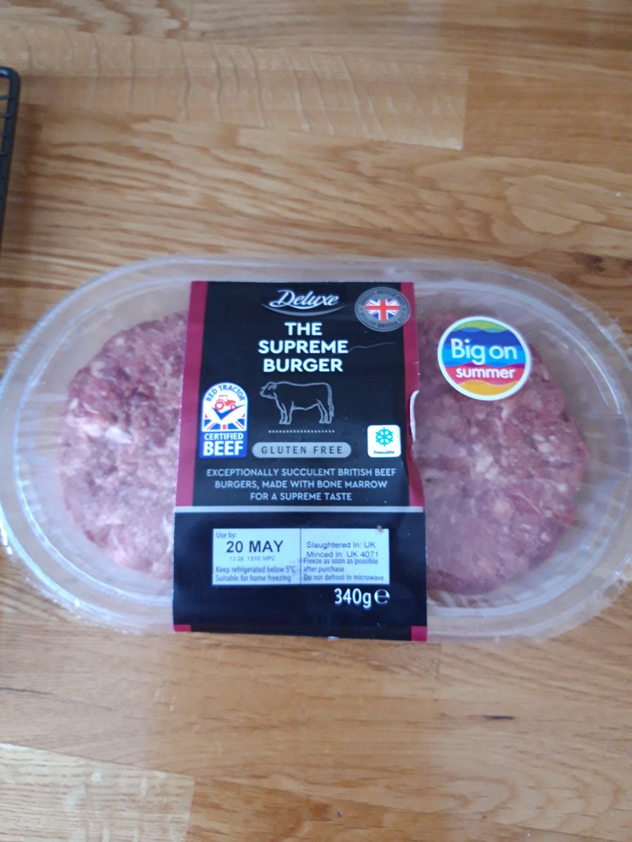 Step 2: burgers. I've made and eaten a LOT of burgers over the years, but yet to find one that better than these from Lidl.