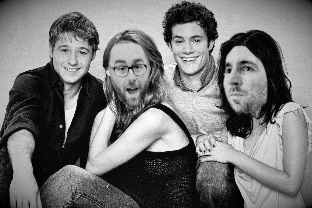 davidgrowingup's tweet photo. I’m real good at photoshop, yeah?

@MeAndPetePod released another episode today. At some point we talk about The O.C....and beer. 

Link is in my bio. 

#poppunk #podcast #podernfamily https://t.co/a8ezSU2BS3