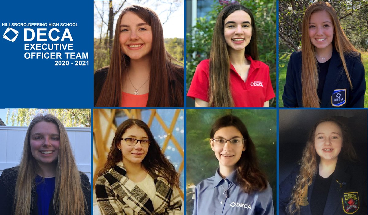 HDHSDECA1's tweet image. Introducing #hdhspride @DECAInc @NHDECA 2020-2021 Executive Officer Team.  These guys are ready to take it to the #nextlevel @lexibean161 @chole1217 @Cassidy85823088 @serenahavunen @RVanolmen @emmaacurley @ChacosJaedin