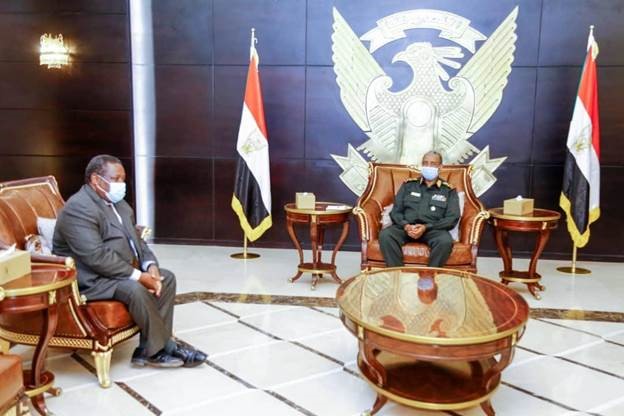 jkmamabolo's tweet photo. On 18 May 2020, I met with the Chairman of the Sudan Sovereignty Council, Lt. General  Abdul Fattah Al-Burhan, to discuss issues of mutual interest including the Mission’s operations, its support to
the Government of Sudan amid the COVID-19 and planned UNAMID exit. https://t.co/HL8YM0M9AZ