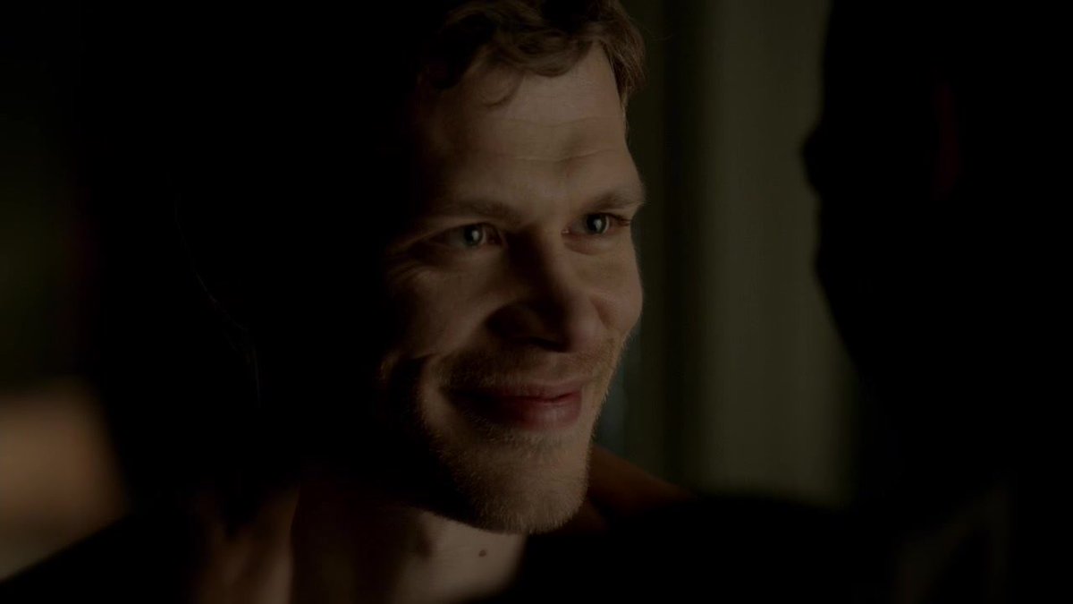 a thread of klaus mikaelson smiling but his smile gets bigger as you keep scrolling