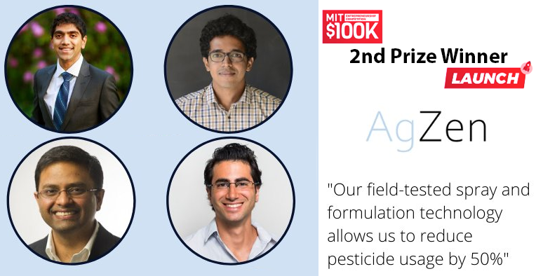 mitvaranasi's tweet photo. Honored to be the recipients of the @mit100k Launch 2nd Prize! @MITMechE #mit100k https://t.co/1VxWDh4YZe