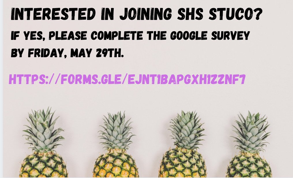 SHS Student Council tweet media