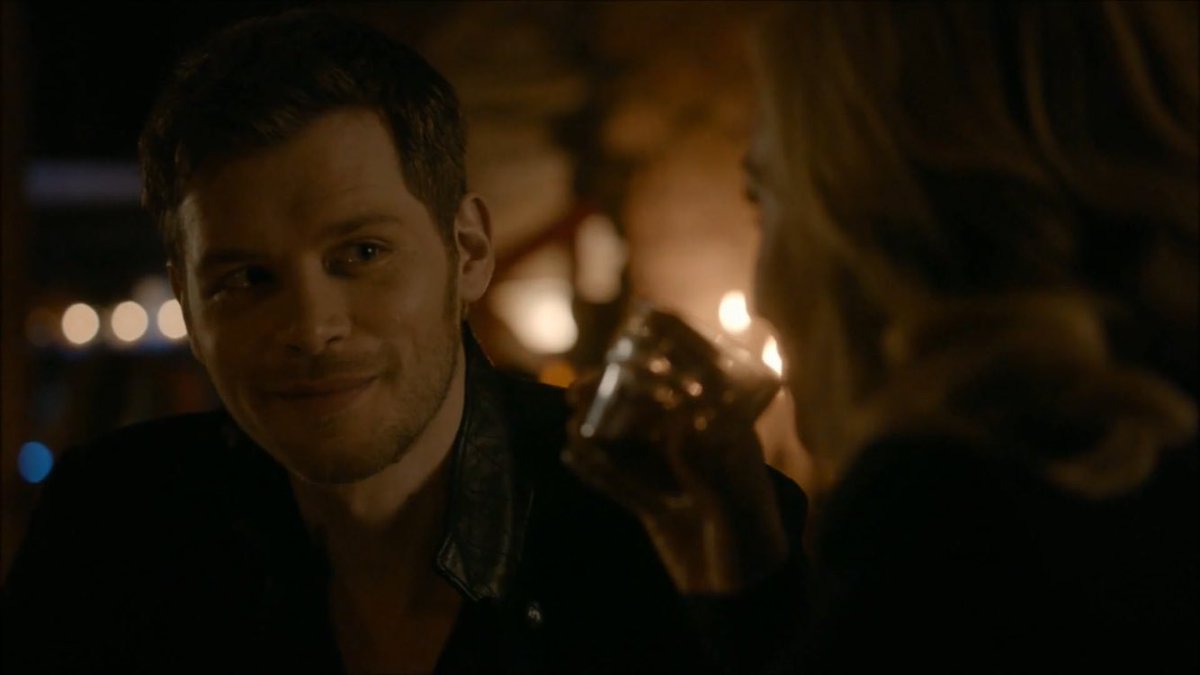 a thread of klaus mikaelson smiling but his smile gets bigger as you keep scrolling