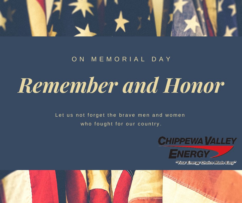 ChipValEnergy's tweet photo. To those that courageously gave their lives, and those who bravely fight today, THANK YOU!
#HappyMemorialDay https://t.co/PsosjDnuMv