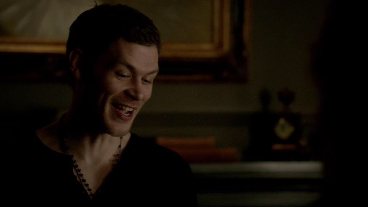 a thread of klaus mikaelson smiling but his smile gets bigger as you keep scrolling