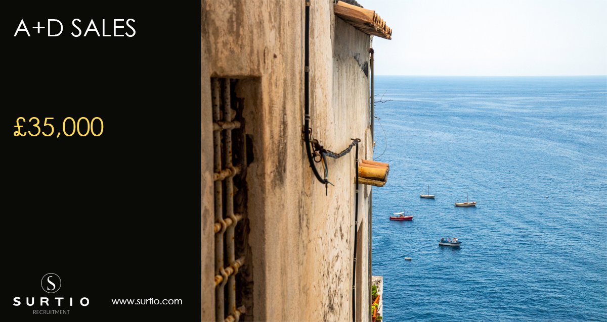 New job: A+D Sales at a manufacturer in London - salary £35,000 - to apply just send us an email (info@surtio.com) - read more here: ow.ly/I1Hm50zNGOU

#Jobs #Londonjobs #Salesjobs #Furniture #Design #Office #Workplace #Workspace #Interiors