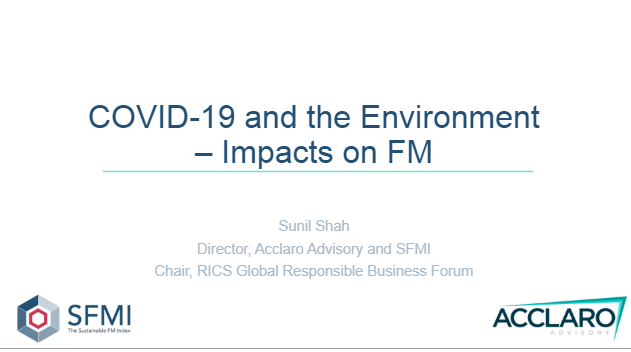 Facilities_Show's tweet photo. Sunil Shah, Managing Director @AcclaroAdvisory @TheSFMI – How do we start on our sustainability journey - FM is on the front line and has a chance to respond clearly for the future #COVID19 #sustainability #netzero #FM #EnvironmentBill  #FACDigital https://t.co/yZ9UWSBlkn