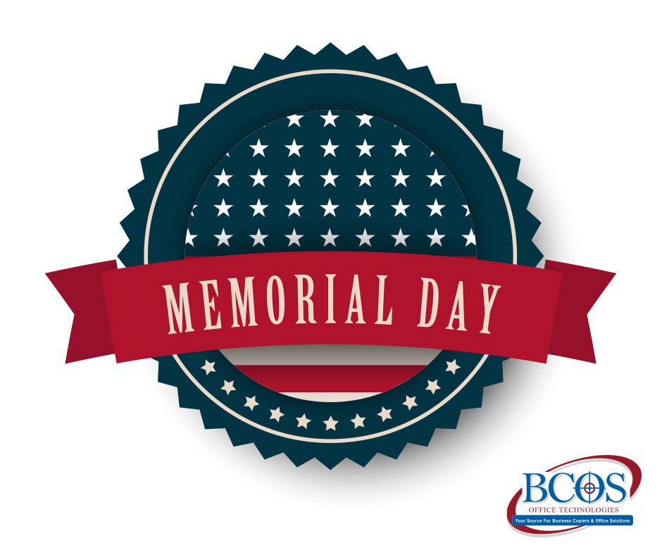 BCOSOfficeTech's tweet photo. Our offices will be closed today at 1pm and all day Monday, May 25th, in observance of Memorial Day. https://t.co/EWkw17zqSL