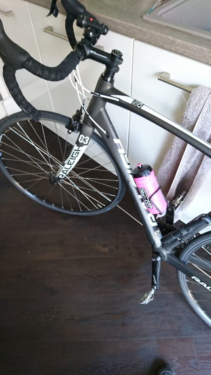 Amy_Belfast's tweet photo. I had two bikes nicked from my shed last night in #Belfast. Really want then back and will give reward for return. #Cube electric mountain bike and #Raleigh carbon road bike. #StolenBicycle #Gutted #Shitheads https://t.co/Zwz9DswY7Q