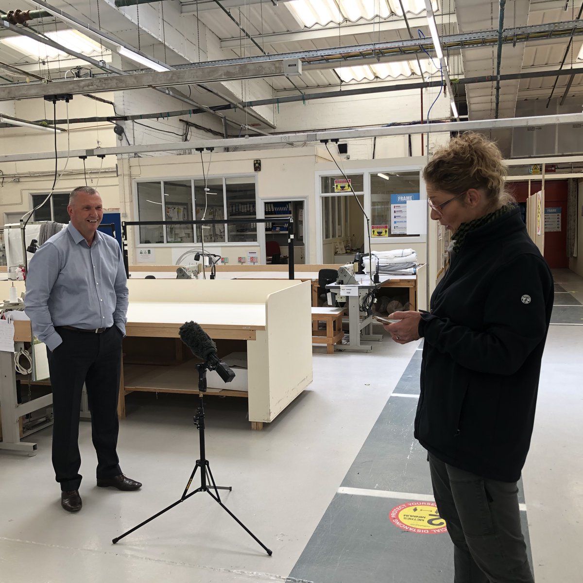 _Belfield_'s tweet photo. We’re on @ITVCentral tonight showing how we’re getting some of our businesses back open. Our MD Pete Leary talking with Kelly from the Telly @kelcomitv https://t.co/zcS0ep0FIR