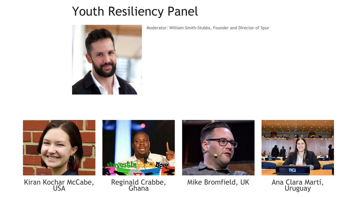Excited to join <a href="/UNYouthEnvoy/">UN Youth Envoy</a> &amp; <a href="/WorldYMCA/">World YMCA</a> today from 2-5pm GMT on FB&amp;YouTube Live #YMCAYouthVoices: TheFutureWe Want, as a panellist on youth resiliency now and in a post-COVID-19 world (panel about 5:25pm) MD by <a href="/WilliamCStubbs/">William Smith-Stubbs 🐨</a>. bit.ly/YMCA-Youth-Voi…