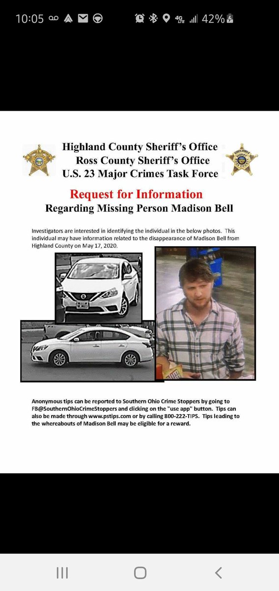 Kara19505375's tweet image. Have you seen this vehicle or person?!!!! Help bring Maddie home!!! #MissingPerson #missinginohio #ohio