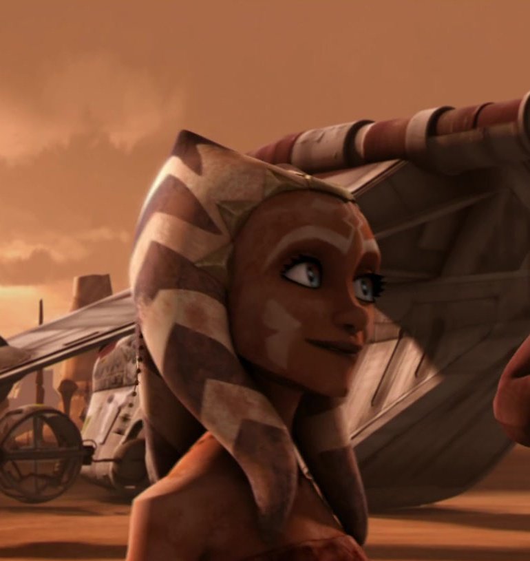 thread of ahsoka's smiles but it gets wider the further you scroll 