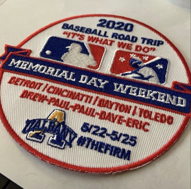Eric11714's tweet photo. Well this was supposed to be my weekend. #CovidTheDestroyer #BaseballTrips #BallparkChaser #BaseballPatch and yes we know Cincinnati was misspelled. Our apologies to the @Reds @Tigers @DragonsBaseball and @MudHens as we truly wanted to visit your parks this weekend. @UniWatch https://t.co/zrhmDIUeIO