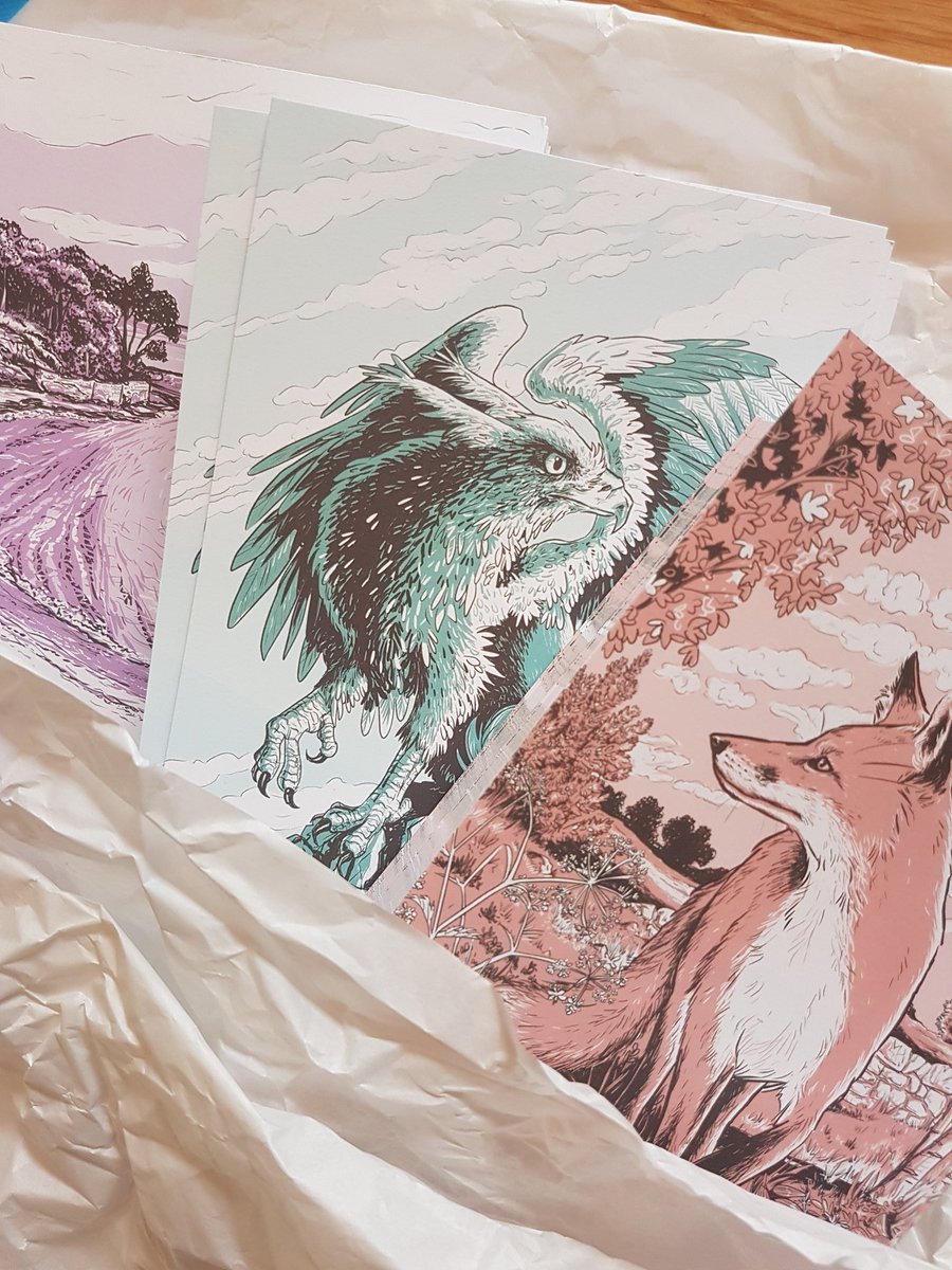 JCampbelldraws's tweet photo. Someday my prints will come...it was today yay! Super happy with my prints from @mixamprint as usual. Hoping today will be less windy and more sunny so I can get some good pics for my shops. https://t.co/vS2sbseYpF