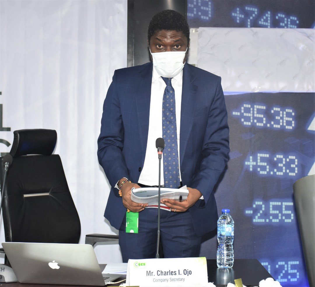 CSCSNigeria's tweet photo. We held our 26th #AGM with Attendance by Proxy, observing social distancing protocols to curtail the spread of #COVID19. 
We are grateful to our dear shareholders &amp; stakeholders for the progress of our company and we look forward to continue #LeadingWithInnovation. #CSCS #CSCSAGM https://t.co/1gbX4hFWoe