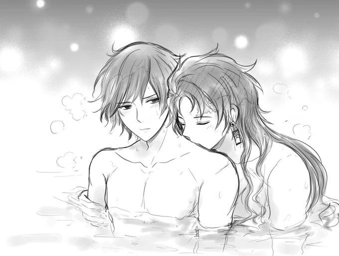#炭義版ワンドロワンライ 
お題【うなじ】

うなじのつもりで描いてたのですが、もう肩?肩やん…無念!! o(*≧O≦) 